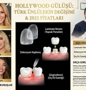 Hollywood Gülüşü (Smile Design) Yaptıran Türk Ünlüler İnanılmaz Değişimler ve 2025 Fiyatları