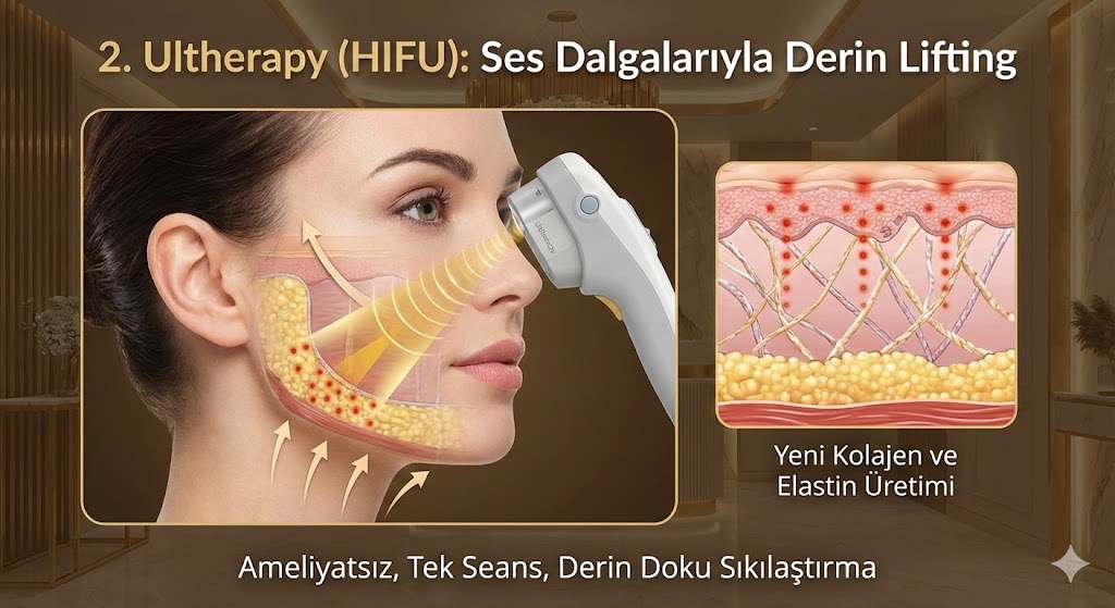 Ultherapy (HIFU) Ses Dalgalarıyla Derin Lifting