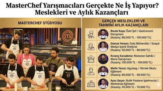 MasterChef Yarışmacıları Gerçekte Ne İş Yapıyor? Meslekleri ve Aylık Kazançları
